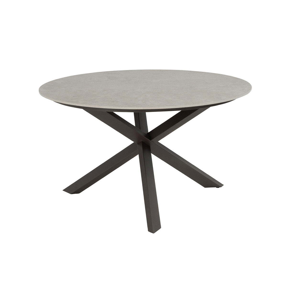 4 Seasons tuintafel Prado Ø130x75 cm- ceramic sabbia - terre