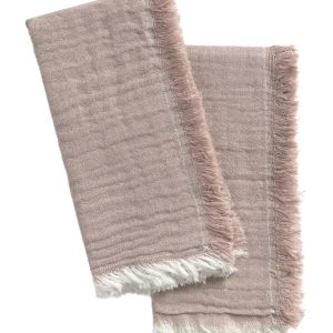 Calma House Servet (set van 2 stuks) Layer2 – Steenkleur – 45×45
