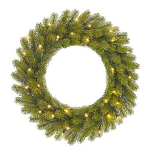 Black Box Trees Nagoya Kerstkrans met LED Verlichting – H12 x Ø60 cm – Black Box Trees Nagoya Kerstkrans met LED Verlichting – H12 x Ø60 cm –