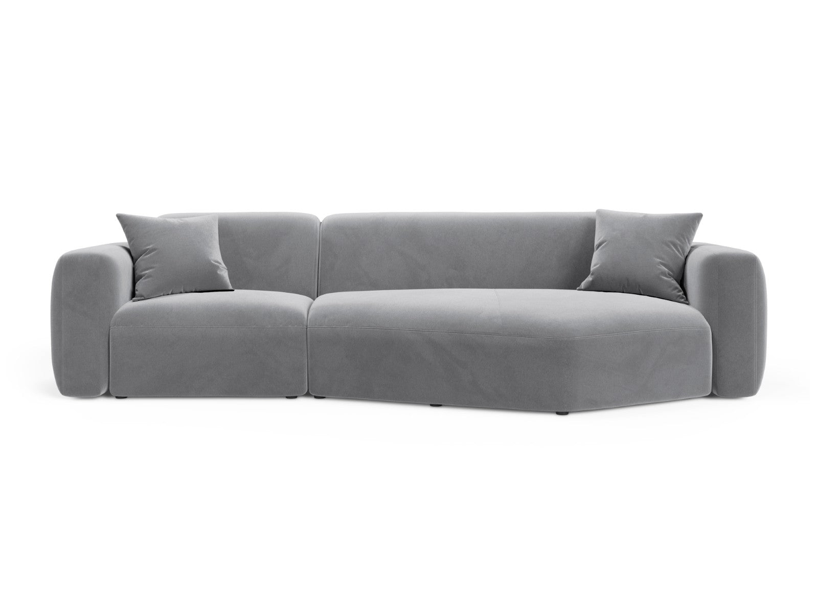Cosmopolitan Design Modulaire hoekbank rechts Strino 3-zits, flueel gr