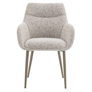 DÉJA Living Eetkamerstoel Noé – Beige/Taupe – Zithoogte 47cm – Set van DÉJA Living Eetkamerstoel Noé – Beige/Taupe – Zithoogte 47cm – Set van
