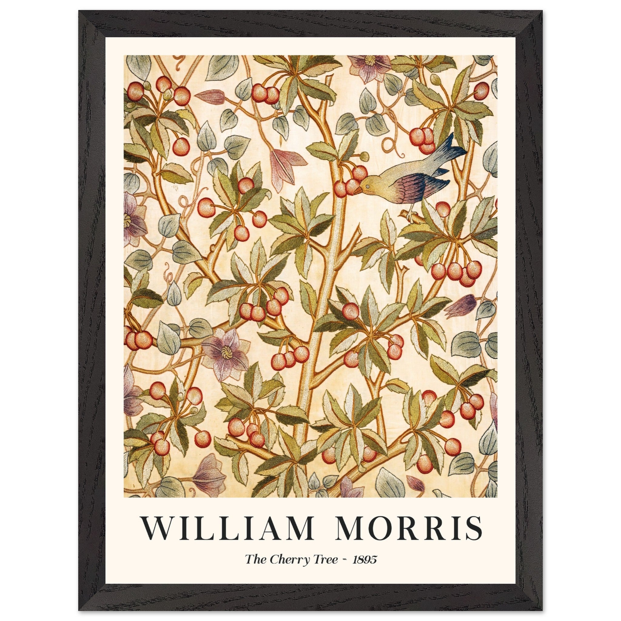 Artfulprints Poster met Lijst William Morris - The cherry tree 1895 -
