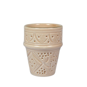 Chabi Chic Mok – Empreinte -zand/goud – keramiek – Ø 8 cm x H 11 cm (L Chabi Chic Mok – Empreinte -zand/goud – keramiek – Ø 8 cm x H 11 cm (L