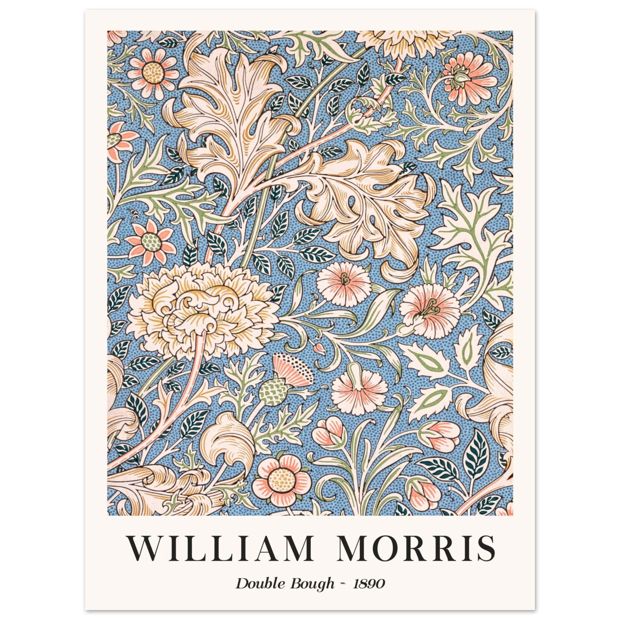 Artfulprints Poster William Morris - Double bough 1890 - 30x40 cm - Bl