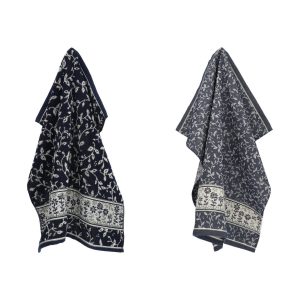 Luxe Keukendoek en Theedoek Daydream Donkerblauw GOTS – Bunzlau Castle Luxe Keukendoek en Theedoek Daydream Donkerblauw GOTS – Bunzlau Castle