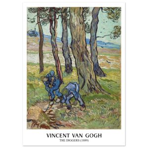 Artfulprints Poster Vincent van Gogh – The diggers – 50×70 cm – Groen Artfulprints Poster Vincent van Gogh – The diggers – 50×70 cm – Groen