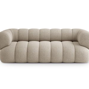 Cosmopolitan Design Bank Koge 3-zits, chenille donkerbeige – 95x210x70 Cosmopolitan Design Bank Koge 3-zits, chenille donkerbeige – 95x210x70