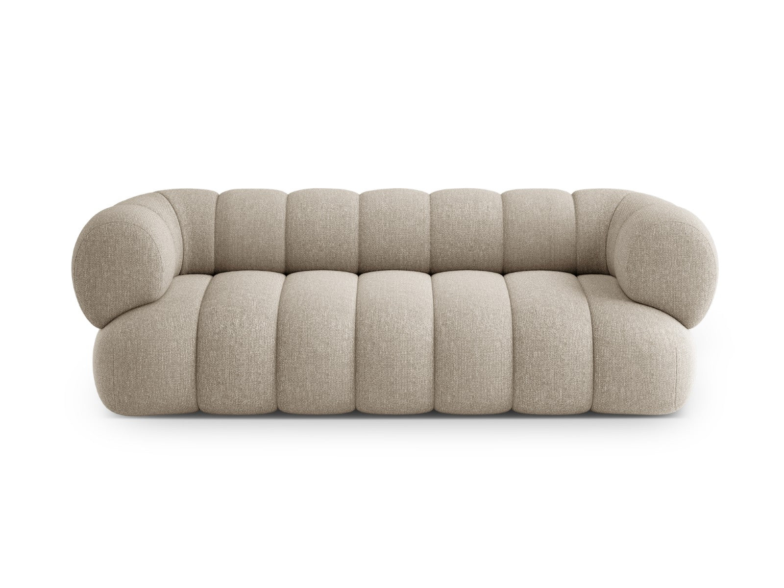 Cosmopolitan Design Bank Koge 3-zits, chenille donkerbeige - 95x210x70