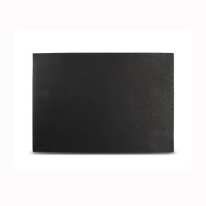 Bonbistro – Placemat 43x30cm lederlook zwart Layer – Set van 4 Bonbistro – Placemat 43x30cm lederlook zwart Layer – Set van 4