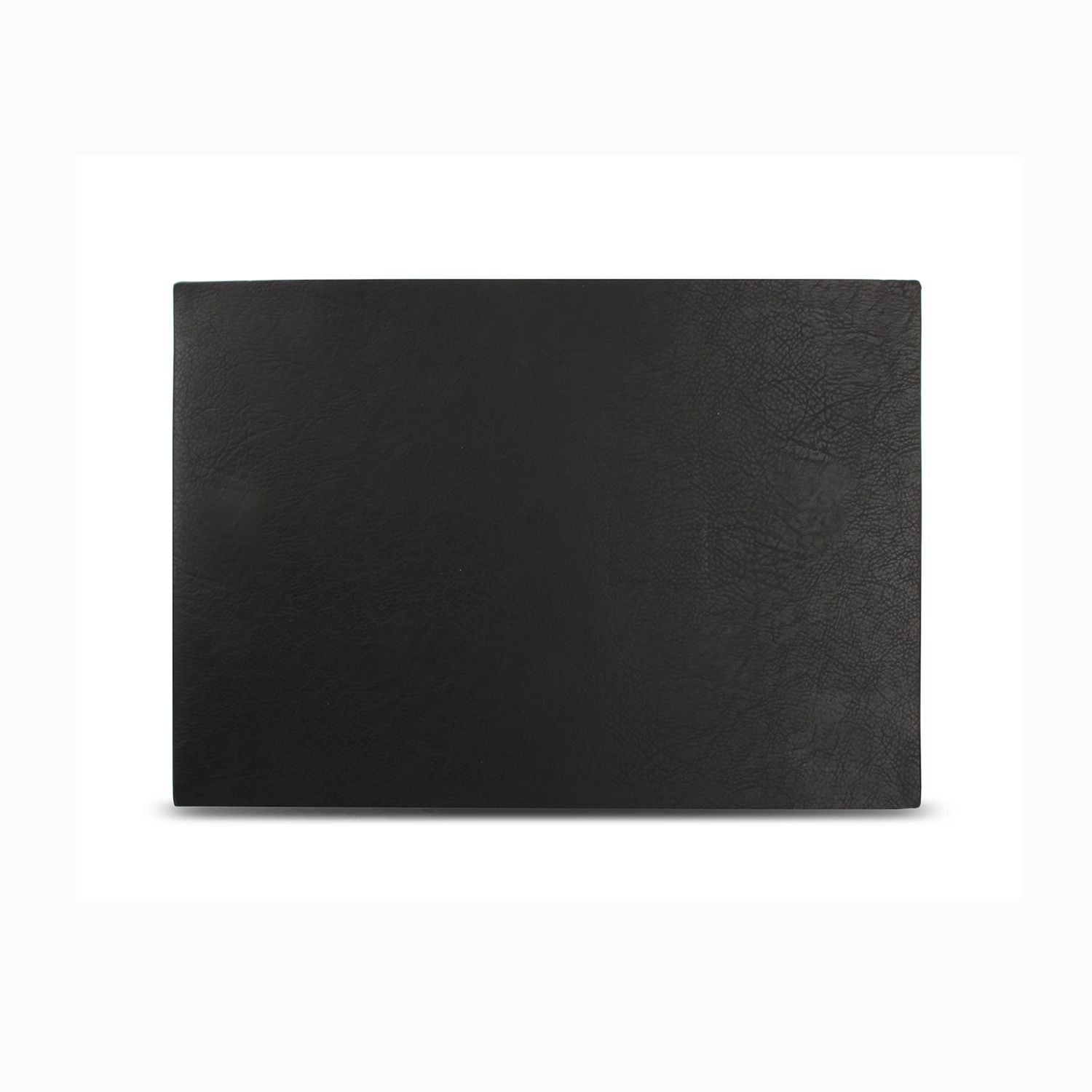 Bonbistro - Placemat 43x30cm lederlook zwart Layer - Set van 4