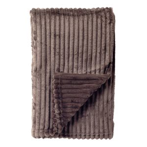 MARTHY – plaid 140×180 cm – zacht ribfluweel – corduroy – Driftwood – MARTHY – plaid 140×180 cm – zacht ribfluweel – corduroy – Driftwood –