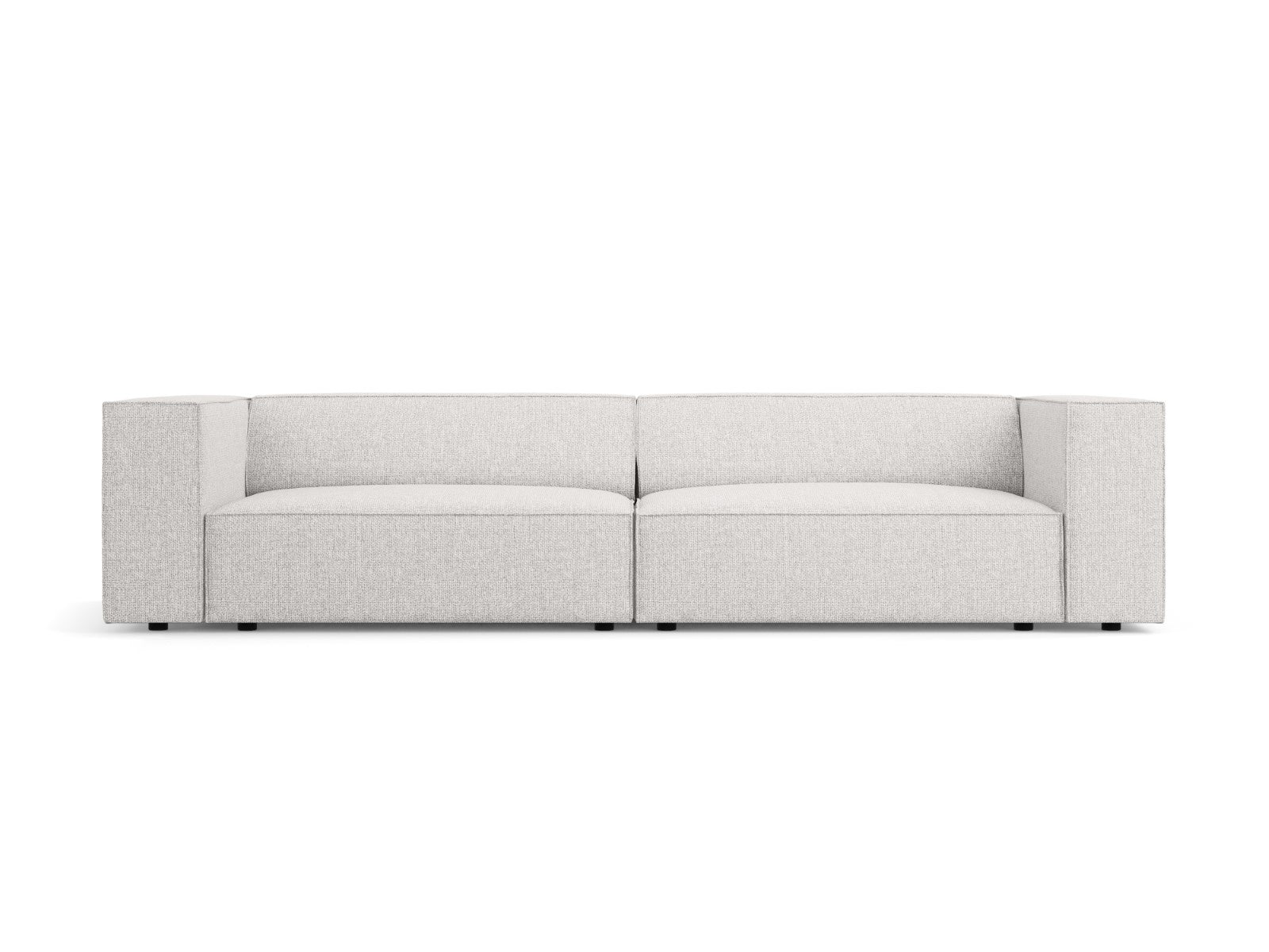 Cosmopolitan Design Bank Arendal 4-zits, chenille, lichtgrijs - 102x24