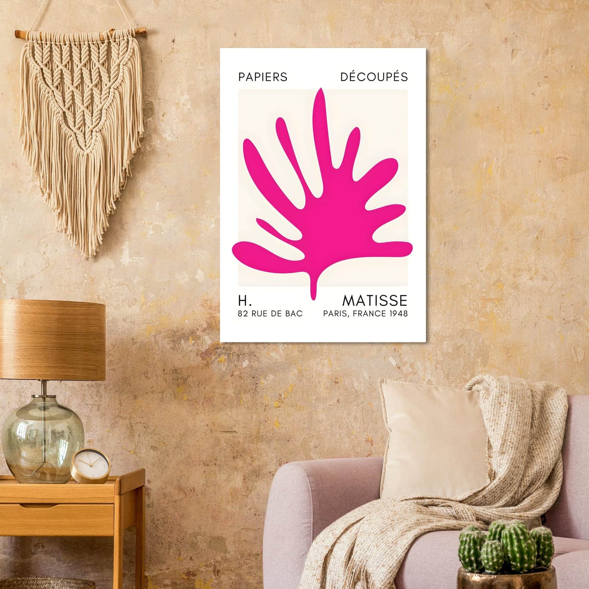 Artfulprints Poster Matisse – Coral drift pink - 70x100 cm - Roze