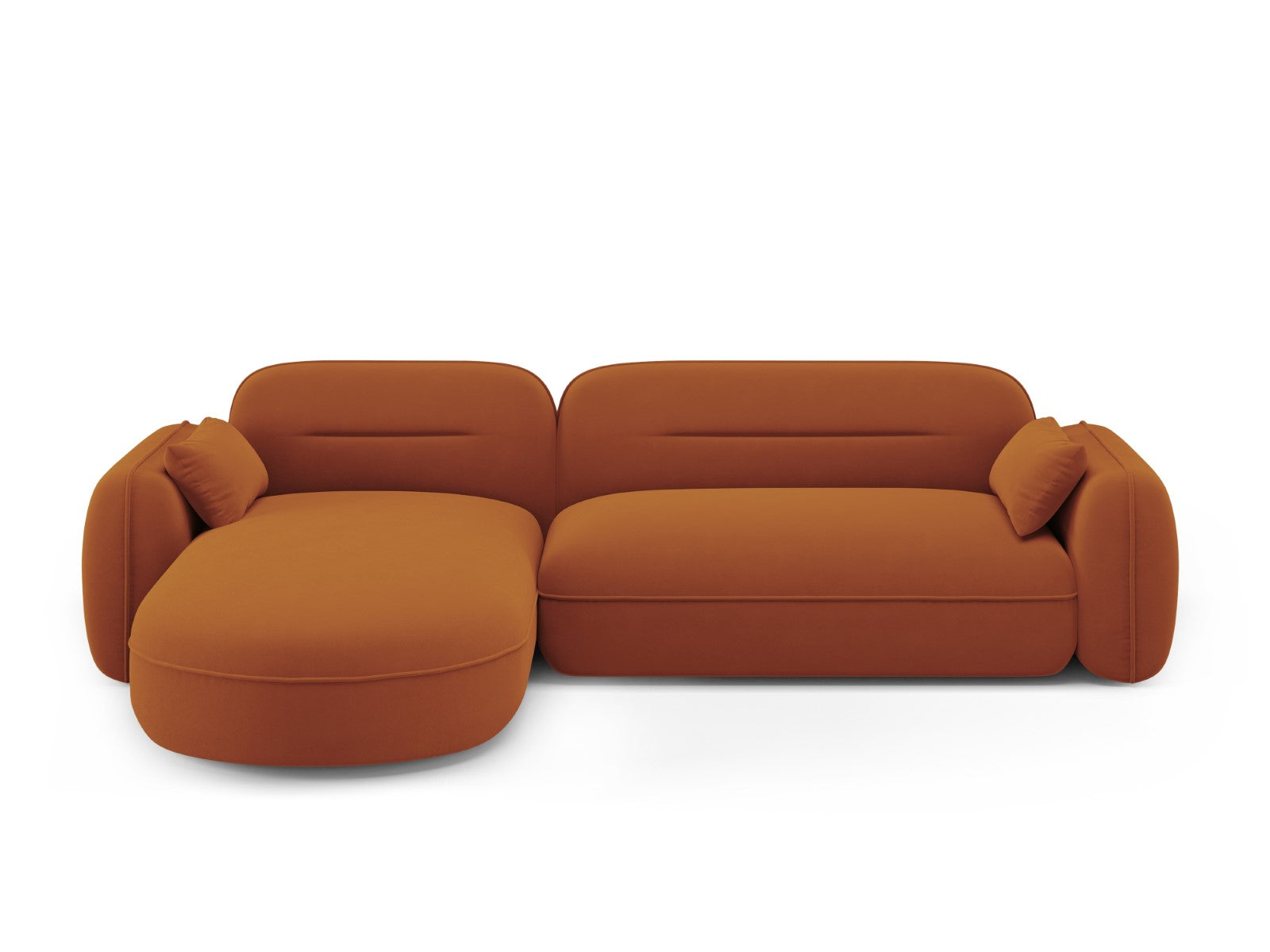 Cosmopolitan Design Modulaire hoekbank links Sydney 4-zits, flueel, te