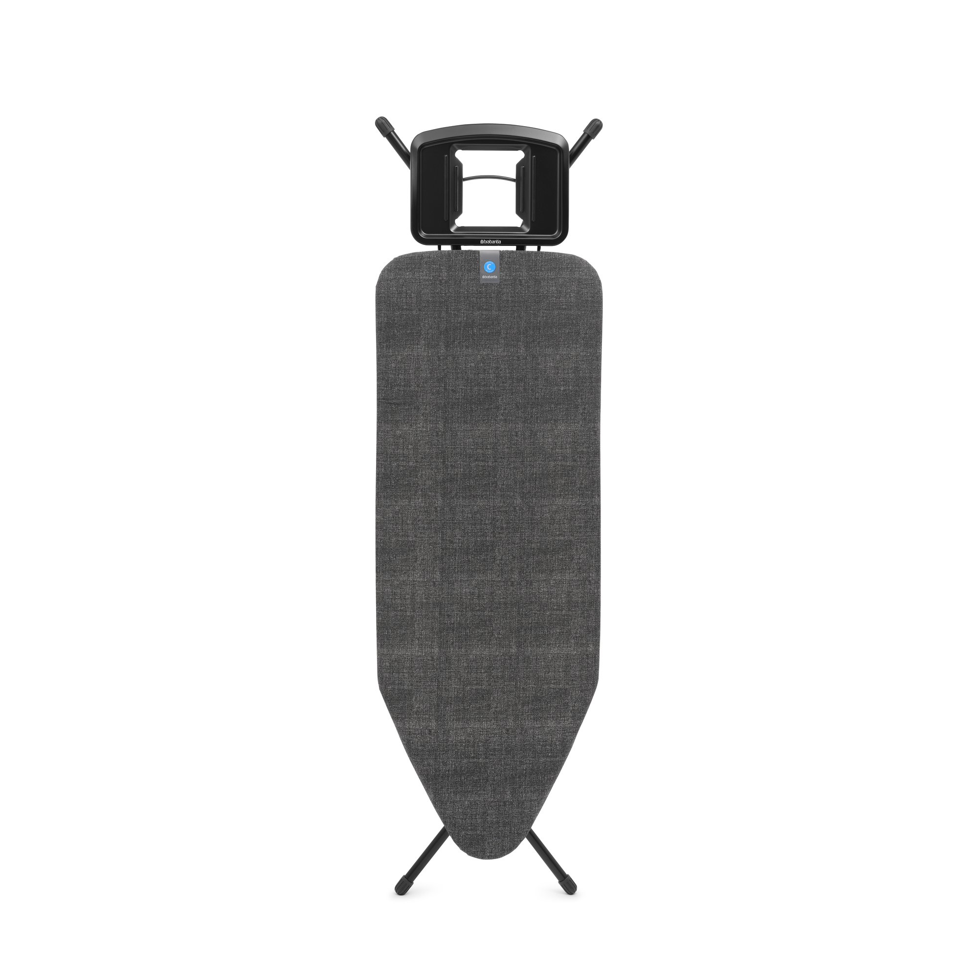 Brabantia Strijkplank C, 124x45 cm, solide strijkerhouder - Denim Blac
