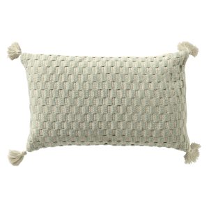 DAIMY – sierkussen 30×50 cm – met kwastjes – Harbor Gray – beige, blau DAIMY – sierkussen 30×50 cm – met kwastjes – Harbor Gray – beige, blau
