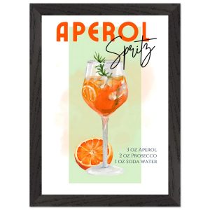 Artfulprints Poster met Lijst Aperol Spritz – Green – A4 21×29.7 cm – Artfulprints Poster met Lijst Aperol Spritz – Green – A4 21×29.7 cm –