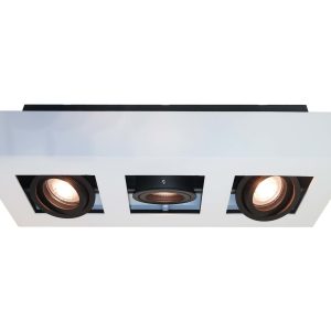 Artdelight spot Bosco – 3 lichts – 36 x 8.6 cm – zwart – wit Artdelight spot Bosco – 3 lichts – 36 x 8.6 cm – zwart – wit