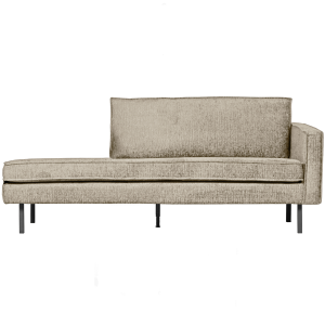 WOOOD daybed rechts Rodeo – Velvet – Wheatfield – 85x203x86 WOOOD daybed rechts Rodeo – Velvet – Wheatfield – 85x203x86