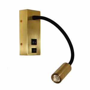 Artdelight wandlamp Easy – 1 lichts – 30 x 14 cm – mat goud Artdelight wandlamp Easy – 1 lichts – 30 x 14 cm – mat goud