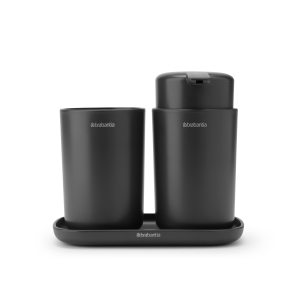 Brabantia ReNew Badkameraccessoire-set, zeepdispenser, tandenborstelho Brabantia ReNew Badkameraccessoire-set, zeepdispenser, tandenborstelho