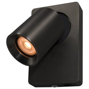 Artdelight wandlamp Megano – 1 lichts – 12 x 16 cm – antraciet Artdelight wandlamp Megano – 1 lichts – 12 x 16 cm – antraciet