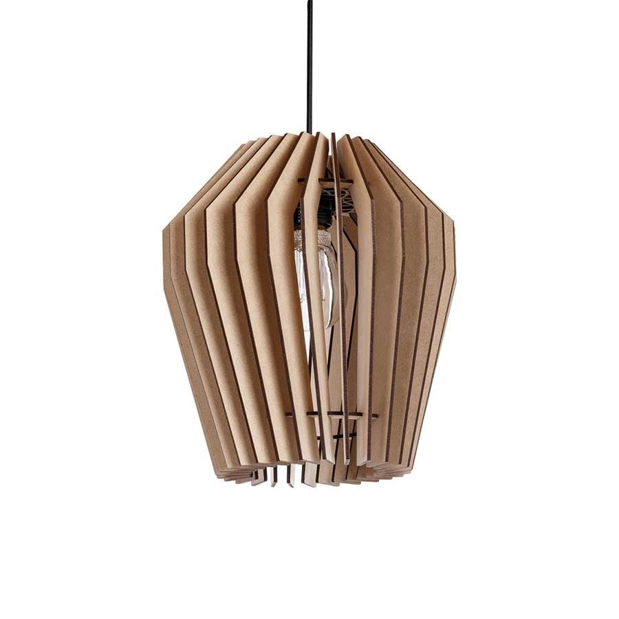 Blij Design hanglamp Corner - 1 lichts - 24 x 135 cm - beige