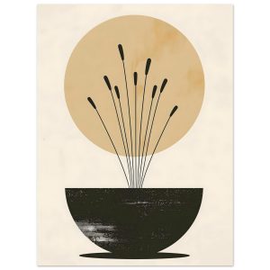 Artfulprints Poster Boho – Sun bowl – 30×40 cm – Meerkleurig Artfulprints Poster Boho – Sun bowl – 30×40 cm – Meerkleurig