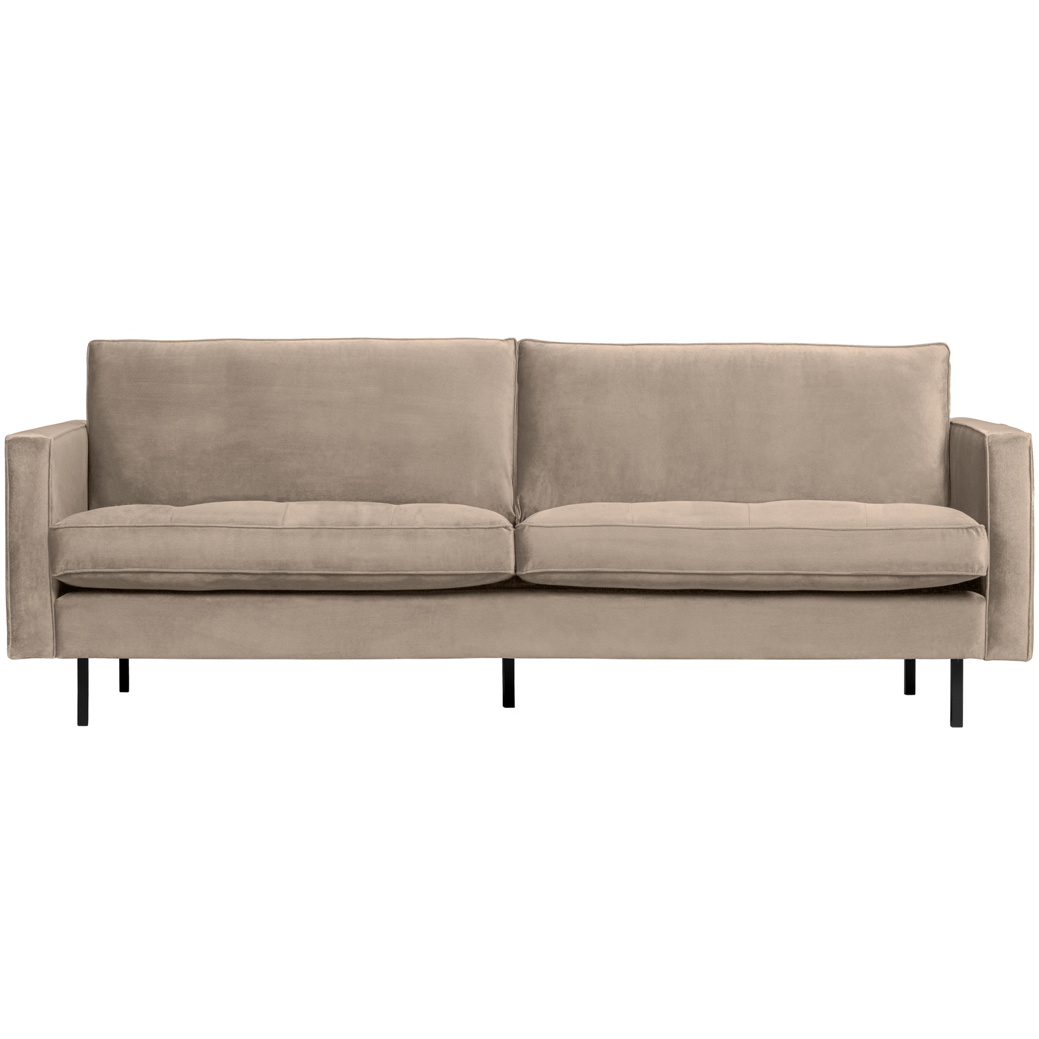 WOOOD classic 2,5-zits bank Rodeo - Velvet - Khaki - 83x230x88