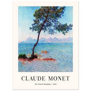 Artfulprints Poster Claude Monet – The Esterel Mountains – 30×40 cm – Artfulprints Poster Claude Monet – The Esterel Mountains – 30×40 cm –