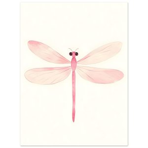Artfulprints Poster Roze libelle – 30×40 cm – Roze Artfulprints Poster Roze libelle – 30×40 cm – Roze