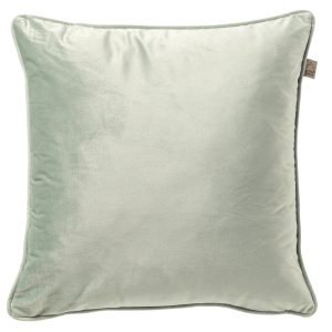 FINN – Sierkussen 45×45 cm – velvet – effen kleur – Jadeite – lichtgro