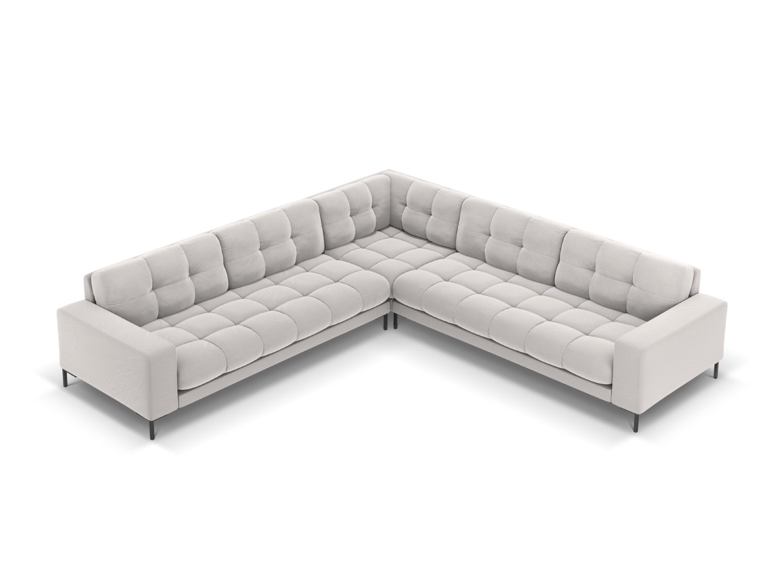 Cosmopolitan Design Symmetrische hoekbank Bali 6-zits, flueel, geld -