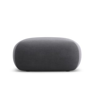 Cosmopolitan Design Poef Nolio flueel donkergrijs – 75x75x36cm Cosmopolitan Design Poef Nolio flueel donkergrijs – 75x75x36cm