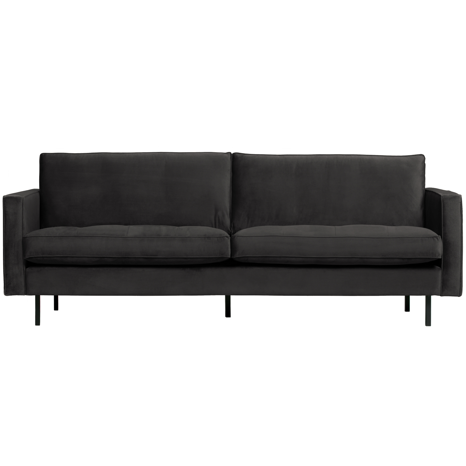 WOOOD classic 2,5-zits bank Rodeo - Velvet - Antraciet -83x230x88