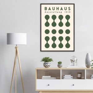 Artfulprints Poster met Lijst Bauhaus – Ausstellung green – 70×100 cm Artfulprints Poster met Lijst Bauhaus – Ausstellung green – 70×100 cm