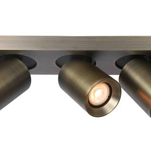 Artdelight spot Megano – 3 lichts – 30 x 11.5 cm – brons Artdelight spot Megano – 3 lichts – 30 x 11.5 cm – brons
