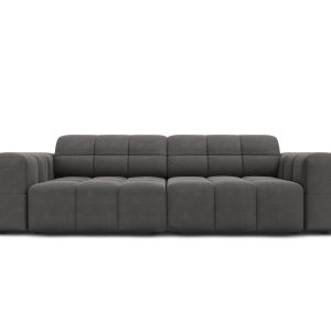 Cosmopolitan Design Bank Chicago 3-zits, flueel grijs – 102x212x78cm Cosmopolitan Design Bank Chicago 3-zits, flueel grijs – 102x212x78cm