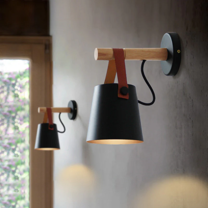 Wandlampen Set van 2 Modern  Zwart