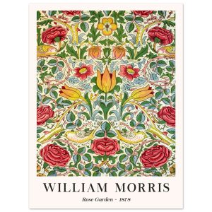 Artfulprints Poster William Morris – Rose garden 1878 – 30×40 cm – Gro