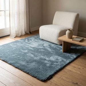 DÉJA Living Vloerkleed Civar – Blauw Stof – 130x190cm DÉJA Living Vloerkleed Civar – Blauw Stof – 130x190cm