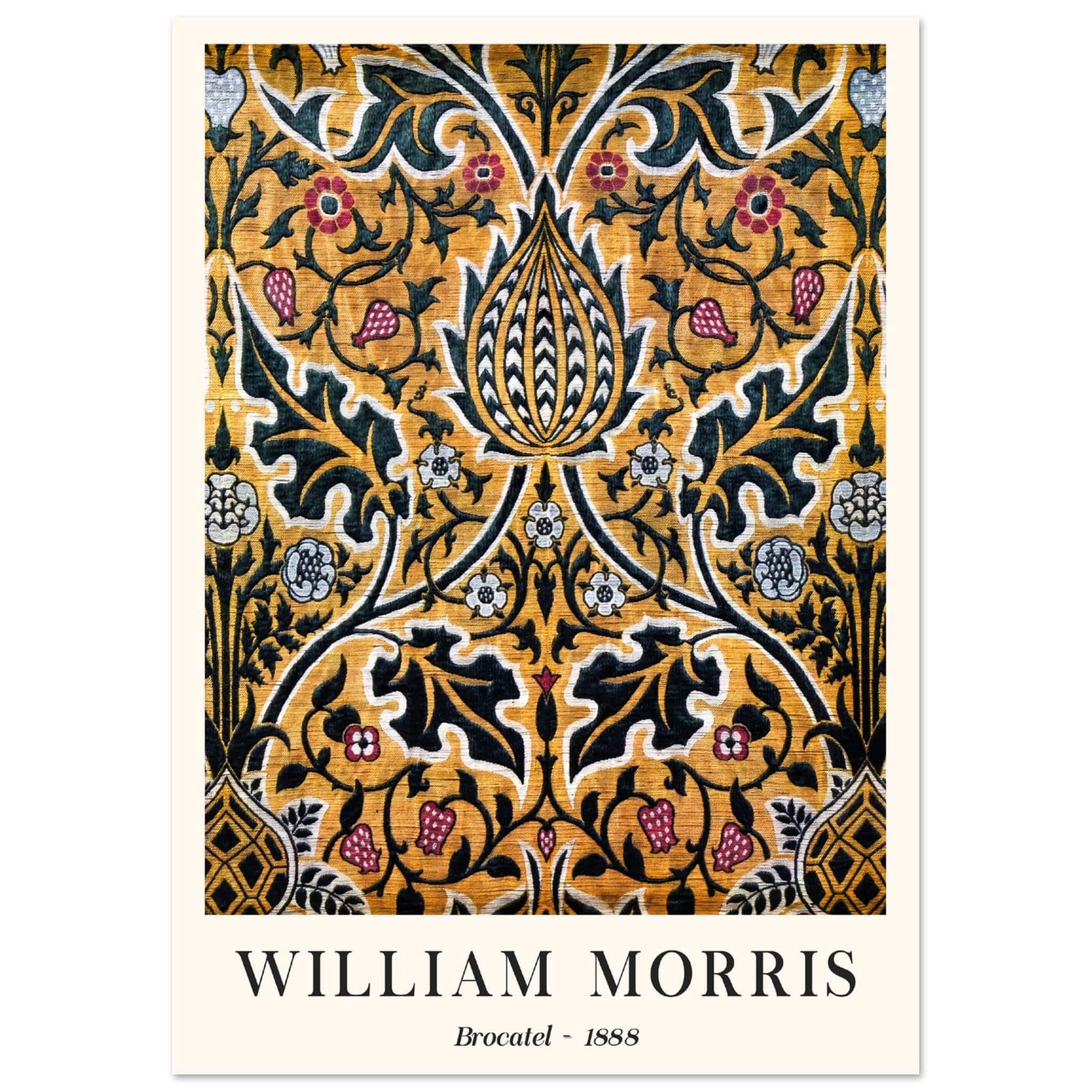 Artfulprints Poster William Morris - Brocatel 1888 - A4 21x29.7 cm - G