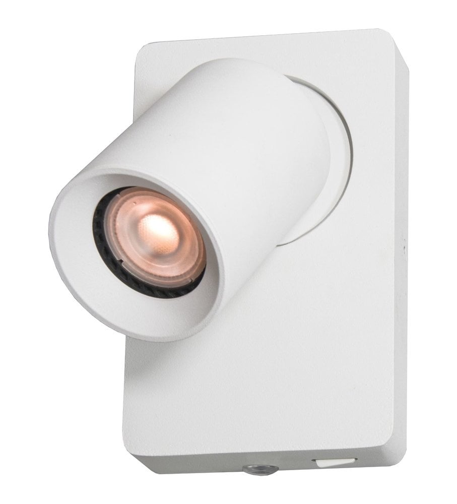 Artdelight wandlamp Megano - 1 lichts - 12 x 16 cm - wit