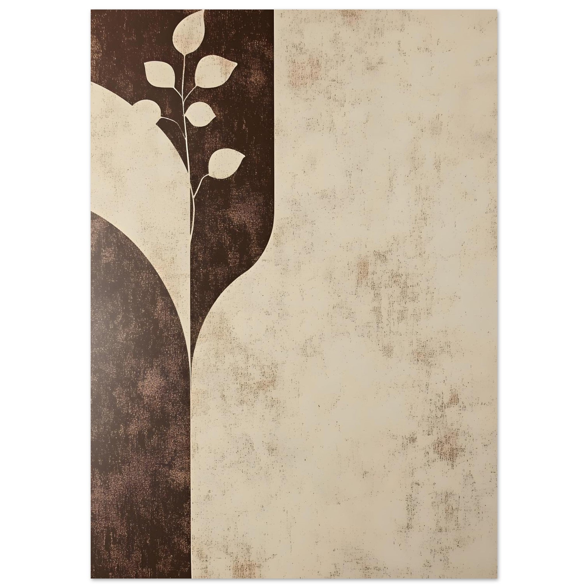 Artfulprints Poster Boho – Earthen divide - 50x70 cm - beige