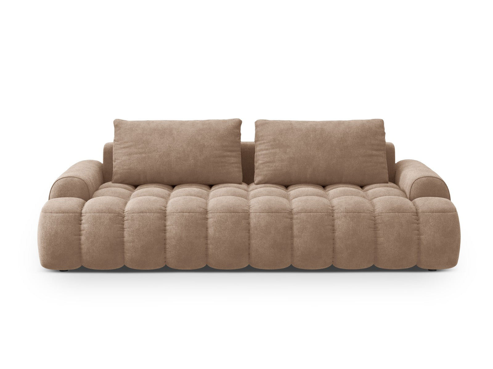 Cosmopolitan Design Slaapbank met opbergdoos Linz 4-zits, flueel donke