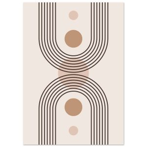 Artfulprints Poster Boho – Central calm – A4 21×29.7 cm – Grijs Artfulprints Poster Boho – Central calm – A4 21×29.7 cm – Grijs