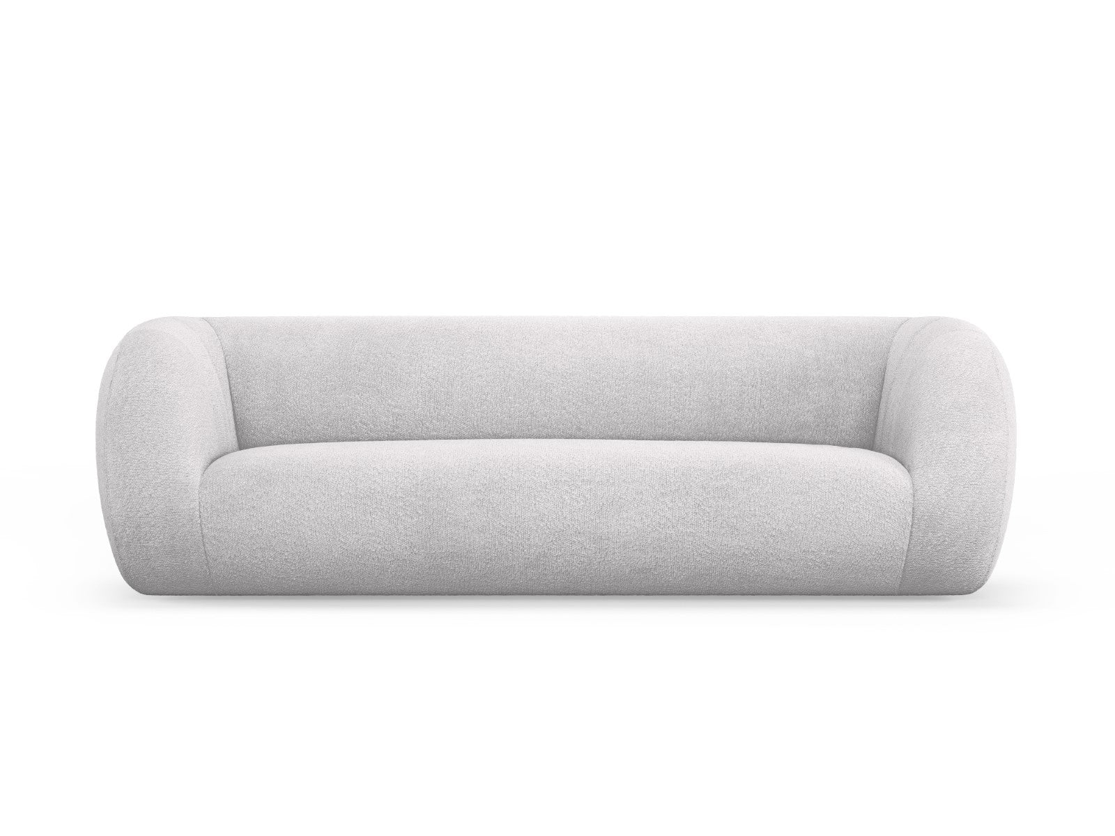Cosmopolitan Design Bank Essen 3-zits, boucle, lichtgrijs - 95x230x86c