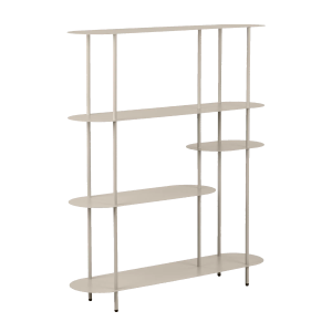 Artichok Riana metalen boekenkast beige – 118 x 139 cm Artichok Riana metalen boekenkast beige – 118 x 139 cm