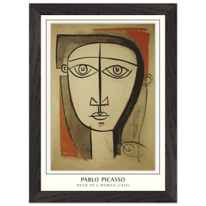Artfulprints Poster met Lijst Pablo Picasso – Head of a woman – A4 21x Artfulprints Poster met Lijst Pablo Picasso – Head of a woman – A4 21x