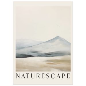 Artfulprints Poster Abstract – Naturescape – 50×70 cm – Taupe